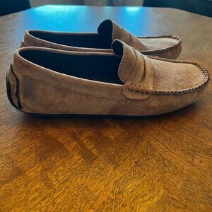 Men’s suede loafers size is 9.5